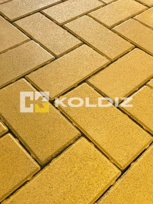 Брусчатка Колдиз Прямоугольник 200х100х50 Желтая